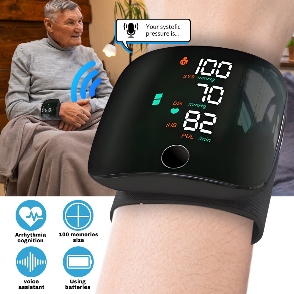 Digital Blood pressure Machine Wrist Electronic Sphygmomanometer